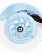 Ricokids Trotineta pentru copii Piko Albastru cu inaltime ghidon reglabilaroti cu lumi LEDcadru din aluminiu platforma antiderapantagreutate admisa 35 kg
