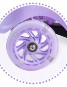 Ricokids Trotineta Piko Violet roti cu Led inaltime reglabila platforma antiderapanta cadru din aluminiu greutate admisa 35 kg