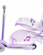 Ricokids Trotineta Piko Violet roti cu Led inaltime reglabila platforma antiderapanta cadru din aluminiu greutate admisa 35 kg