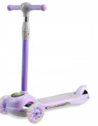 Ricokids Trotineta Piko Violet roti cu Led inaltime reglabila platforma antiderapanta cadru din aluminiu greutate admisa 35 kg