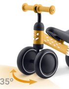 Ricokids Vehicul Ride On fara pedale Cross Country Brown De la 12 luni Cadru metalic usor si rezistent Sezut confortabil din spuma moale Manere ergonomice antiderapante Roti din PP rezistent si silentios