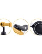 Ricokids Vehicul Ride On fara pedale Cross Country Brown De la 12 luni Cadru metalic usor si rezistent Sezut confortabil din spuma moale Manere ergonomice antiderapante Roti din PP rezistent si silentios