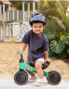 Ricokids Vehicul Ride On fara pedale Cross Country Dino De la 12 luni Cadru metalic usor si rezistent Sezut confortabil din spuma moale Manere ergonomice antiderapante Roti din PP rezistent si silentios