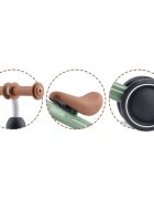 Ricokids Vehicul Ride On fara pedale Cross Country Green De la 12 luni Cadru metalic usor si rezistent Sezut confortabil din spuma moale Manere ergonomice antiderapante Roti din PP rezistent si silentios