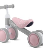 Ricokids Vehicul Ride On fara pedale Cross Country Pink De la 12 luni Cadru metalic usor si rezistent Sezut confortabil din spuma moale Manere ergonomice antiderapante Roti din PP rezistent si silentios