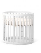 RKids Patut 3 in 1 din lemn de fag Roma pentru copii 140 x 70 cm Alb
