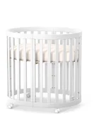RKids Patut 3 in 1 din lemn de fag Roma pentru copii 140 x 70 cm Alb