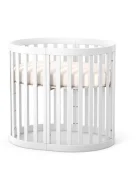 RKids Patut 3 in 1 din lemn de fag Roma pentru copii 140 x 70 cm Alb