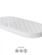 RKids Patut 3 in 1 din lemn de fag Roma pentru copii 140 x 70 cm Alb