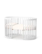 RKids Patut 3 in 1 din lemn de fag Roma pentru copii 140 x 70 cm Alb