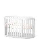 RKids Patut 3 in 1 din lemn de fag Roma pentru copii 140 x 70 cm Alb