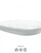 RKids Patut 3 in 1 din lemn de fag Roma pentru copii 140 x 70 cm Alb
