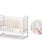 RKids Patut din lemn de fag pentru copii Malmo 120 x 60 cm Alb