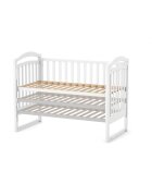 RKids Patut din lemn de fag pentru copii Malmo 120 x 60 cm Alb