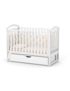 RKids Patut din lemn de fag pentru copii Malmo 120 x 60 cm Alb