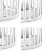 RKids Patut din lemn de fag pentru copii Roma 3 in 1 Graphite 140 x 70 cm