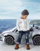 ROLLPLAY Masina electrica copii Porche 918 Spyder 12V 35W cu telecomanda scaun piele deschidere usi si oglinzi
