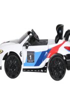 ROLLPLAY Masina electrica pentru copii BMW M8 GTE Racing 12V cu telecomanda si lumini Led radio si Mp3 schimbator de viteze
