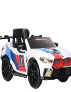 ROLLPLAY Masina electrica pentru copii BMW M8 GTE Racing 12V cu telecomanda si lumini Led radio si Mp3 schimbator de viteze