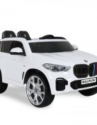 ROLLPLAY Masina electrica pentru copii BMW X5 White 45W Versiune M 12V cu telecomanda deschidere usi Mp3 scaun piele si efecte muzicale