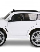 ROLLPLAY Masina electrica pentru copii BMW X5 White 45W Versiune M 12V cu telecomanda deschidere usi Mp3 scaun piele si efecte muzicale