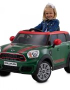 ROLLPLAY Masina electrica pentru copii Mini Countryman 12V 70W cu schimbator viteza scaun piele muzica si lumni