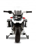ROLLPLAY Motocicleta electrica pentru copii BMW R 1200 Adventure GS 15W cu roti ajutatoare compartiment depozitare radio si lumni