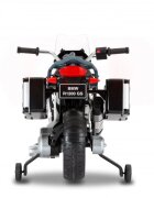 ROLLPLAY Motocicleta electrica pentru copii BMW R 1200 Adventure GS 15W cu roti ajutatoare compartiment depozitare radio si lumni