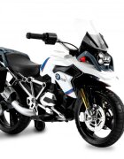 ROLLPLAY Motocicleta electrica pentru copii BMW R 1200 Adventure GS 15W cu roti ajutatoare compartiment depozitare radio si lumni