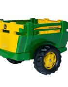 ROLLY TOYS Remorca John Deere Farm Trailer green
