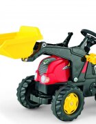 ROLLY TOYS Tractor cu pedale Rolly Kid X Rosu cu remorca si cupa