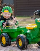 ROLLY TOYS Tractor cu pedale si remorca Rolly Trac John Deere