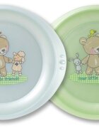 Rotho-Baby Design Farfurie plata LittleFrends Baby blue 2set 6L+ Rotho-babydesign