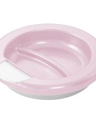 Rotho-Baby Design Farfurie termica 6 luni plus rose pearl white silver Rotho Baby Design