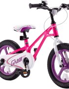 Royal Baby Bicicleta pentru copii 16 inch Galaxy G1601C RozAlb 4-6 ani cu roti ajutatoare si frana pe disc