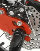 Royal Baby Bicicleta pentru copii 16 inch Mars M1601C RosuAlb 4-6 ani cadru din aluminiu roti ajutatoare frana spate mecanica pe disc frana fata C-brake