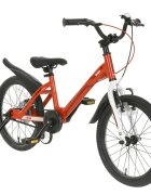 Royal Baby Bicicleta pentru copii 16 inch Mars M1601C RosuAlb 4-6 ani cadru din aluminiu roti ajutatoare frana spate mecanica pe disc frana fata C-brake