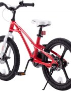 Royal Baby Bicicleta pentru copii Galaxy G1801C 18 inch RosuAlb 5-7 ani Cadru Magneziu Frane Disc Roti Ajutatoare