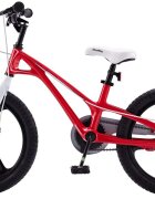Royal Baby Bicicleta pentru copii Galaxy G1801C 18 inch RosuAlb 5-7 ani Cadru Magneziu Frane Disc Roti Ajutatoare