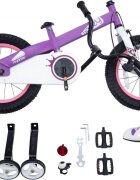 Royal Baby Bicicleta pentru copii Honey Children Mov 14 inch Frana fata C-Brake Frana spate Torpedo Roti Ajutatoare varsta 3-5 ani