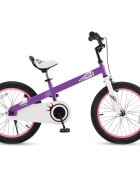 Royal Baby Bicicleta pentru copii Honey Children Mov cu ghidon reglabil cadru din otel 18 inch varsta 5-7 ani greutate suportata 80 kg
