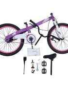 Royal Baby Bicicleta pentru copii Honey Children Mov cu ghidon reglabil cadru din otel 18 inch varsta 5-7 ani greutate suportata 80 kg