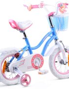 Royal Baby Bicicleta pentru copii StarGirl Albastru 2-4 ani Roti 12 Inch Frana fata V-Brake Spate Tambur Roti Ajutatoare