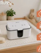 Ruhhy Incalzitor electric pentru servetele umede 21w panou tactil 3 trepte de temperatura capacitate 80 bucati albgri