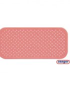SANGER Covoras antiderapant cu ventuze pentru cada 76x34 cm roz