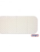 SANGER Covoras antiderapant de cada cu ventuze 76x34 cm alb
