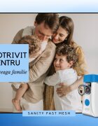 Sanity Aparat aerosoli Fast Mesh pentru copii si adulti portabil alb