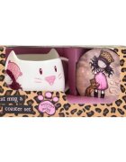 Santoro (Gorjuss) Set cadou cana si suport Gorjuss Purrrrrfect Love
