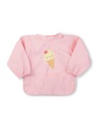 Saro Baby Baveta impermeabila cu maneci si buzunar Ice Cream pink