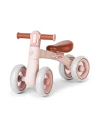 Saro Baby Bicicleta de echilibru Saro Ride Free Pink fara pedale cu 4 roti pentru stabilitate si lumina frontala pentru copii 12+ luni greutate admisa 25 kg